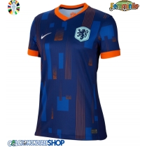 Maglie da calcio Olanda Seconda Maglia Femminile Europei 2024 Manica Corta
